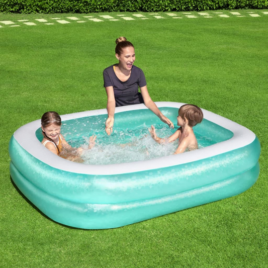 Swimming Pool Rectangular 201x150x51 cm Blue - Fun and Safe Water Play Experience