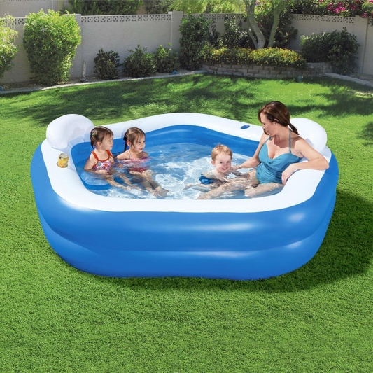 Family Fun Lounge Pool 213x206x69 cm - Ultimate Pool for Family Relaxation and Play