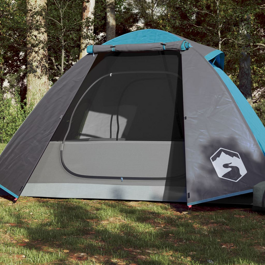 Camping Tent Dome 2-Person Blue Waterproof