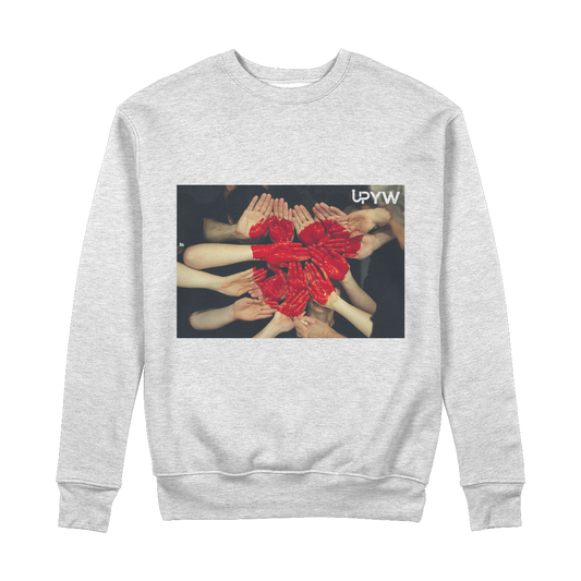 Heart and Hands 100% Organic Cotton Sweatshirt - Sustainable and Stylish | Cozy and Eco-Friendly